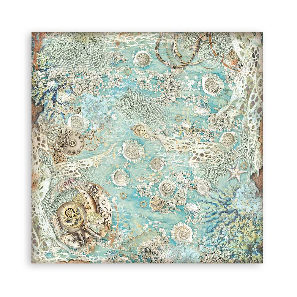 Scrapbook Papierblock 12"x12" - Songs of the sea - Maxi background selection