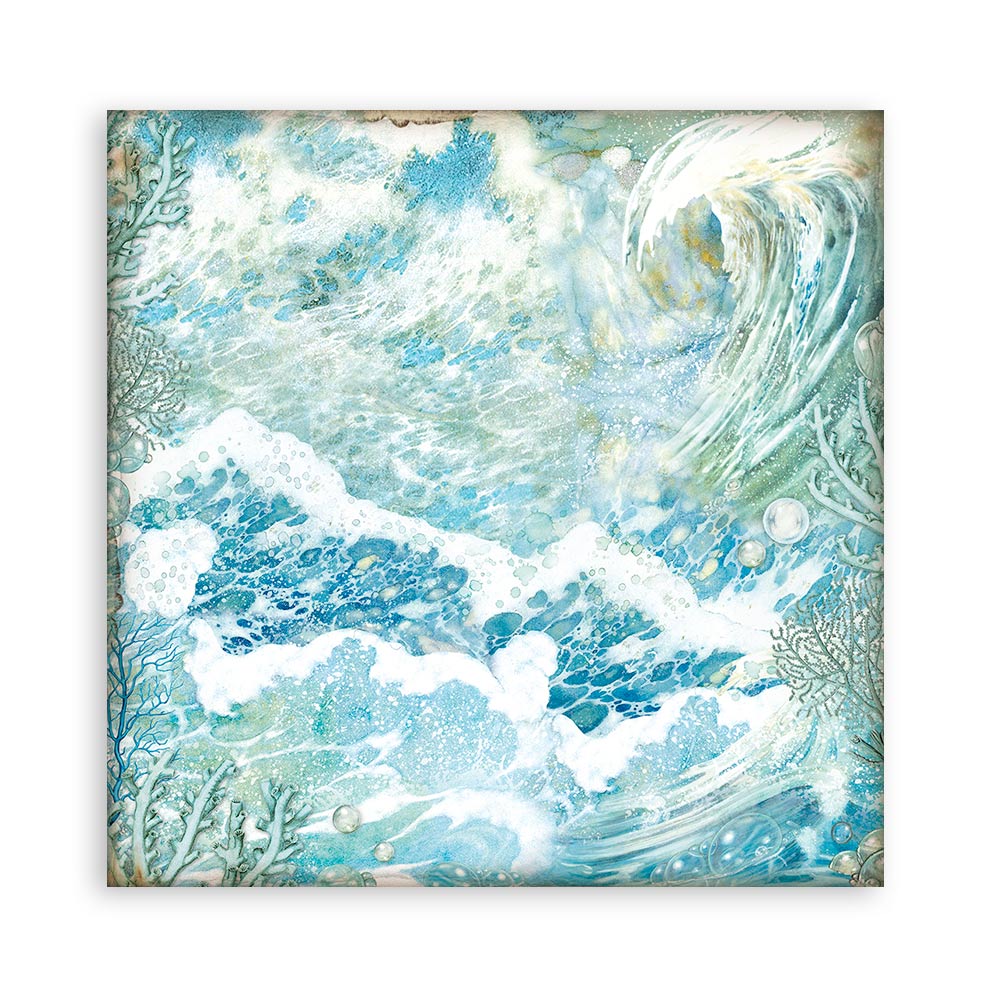 Scrapbook Papierblock 12"x12" - Songs of the sea - Maxi background selection