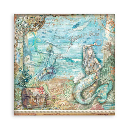 Scrapbook Papierblock 12"x12" - Songs of the sea - Maxi background selection