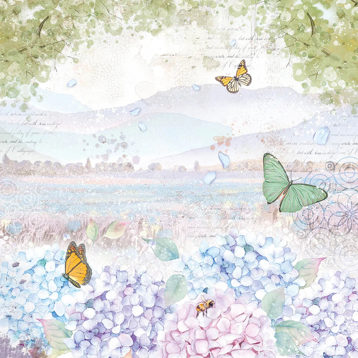 Scrapbook Papierblock 12"x12" - Enchanted land - Bastelschachtel - Bastelpapier - 