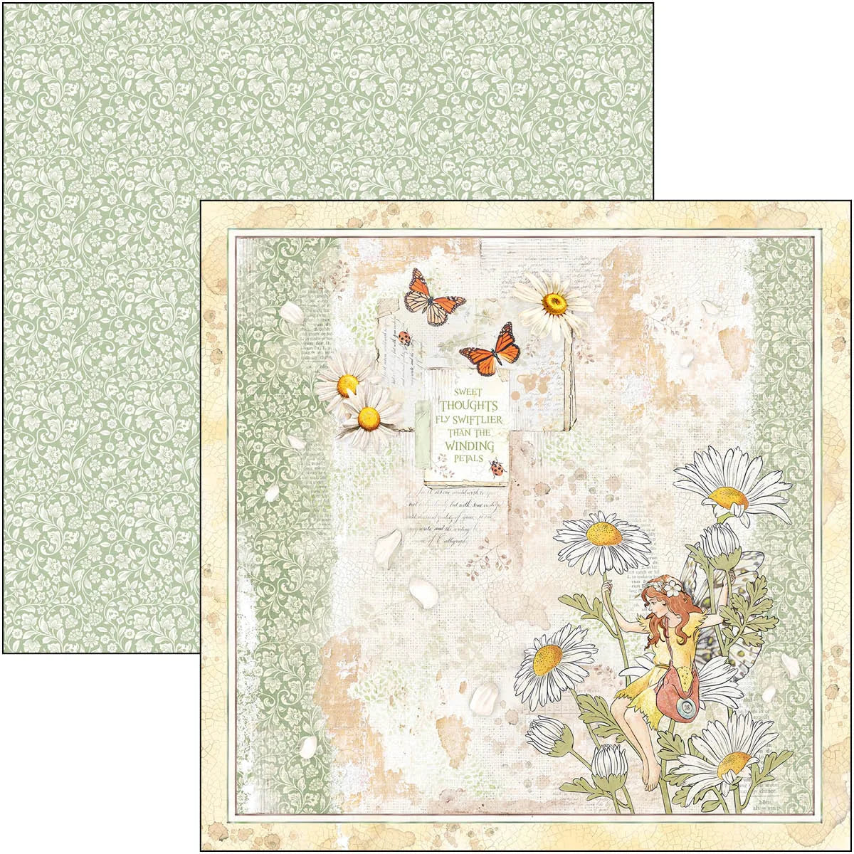 Scrapbook Papierblock 12"x12" - Enchanted land - Bastelschachtel - Bastelpapier - 