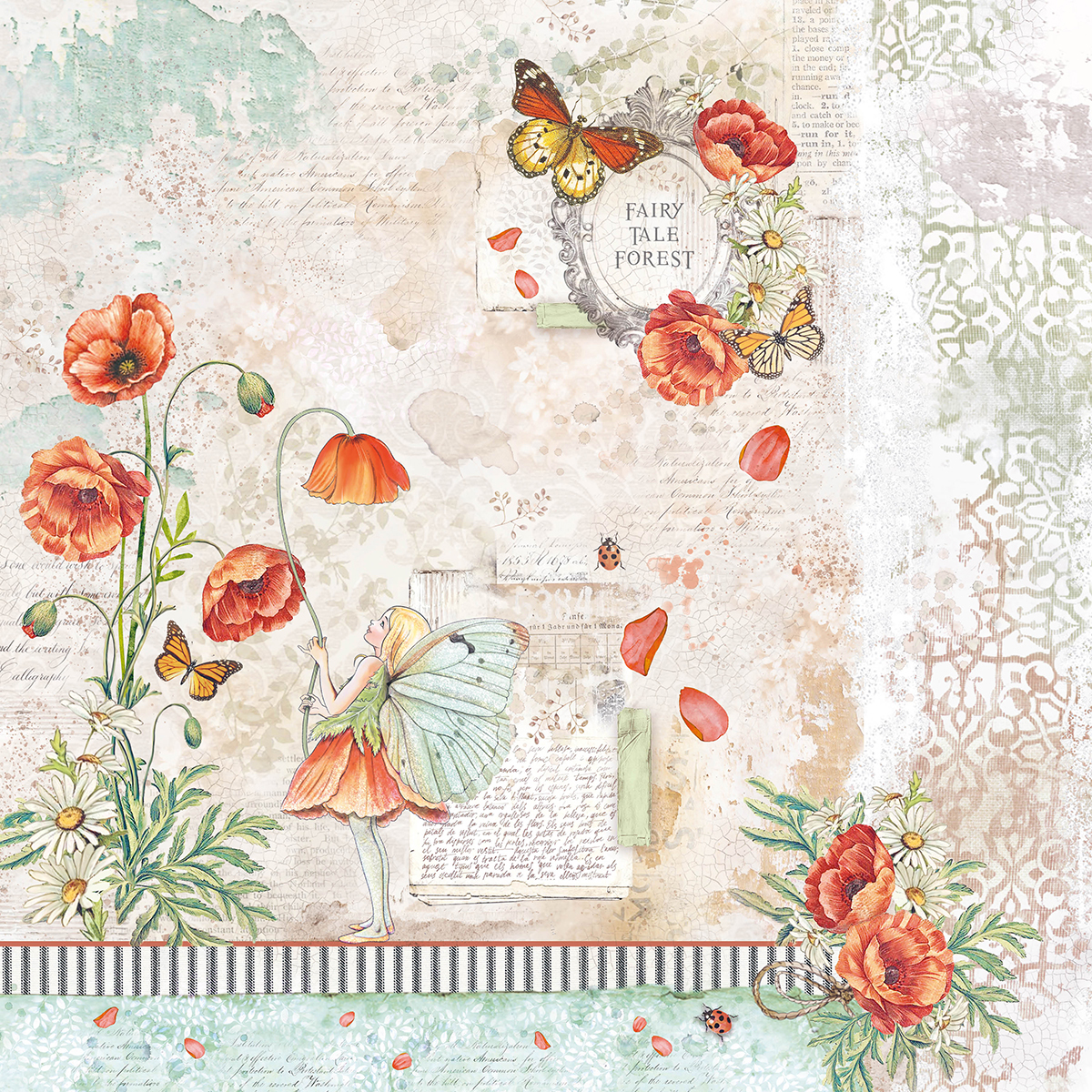 Scrapbook Papierblock 12"x12" - Enchanted land