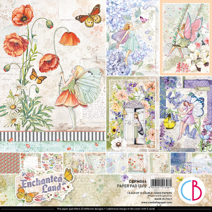 Scrapbook Papierblock 12"x12" - Enchanted land