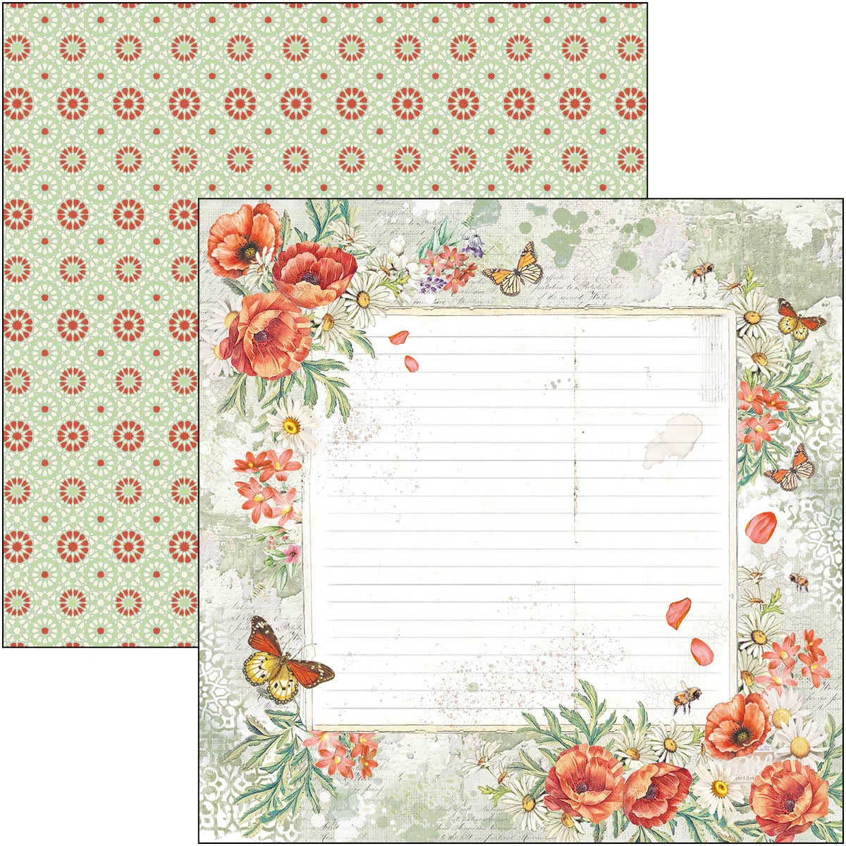 Scrapbook Papierblock 12"x12" - Enchanted land - Bastelschachtel - Bastelpapier - 