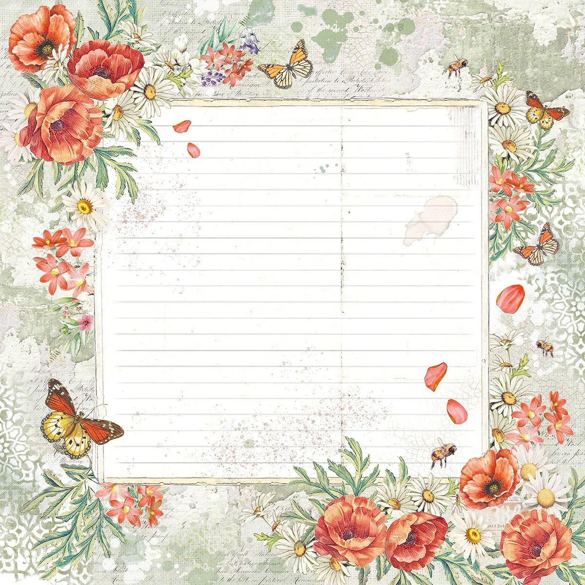 Scrapbook Papierblock 12"x12" - Enchanted land - Bastelschachtel - Bastelpapier - 