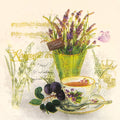 Serviette - Flower in the teacup - Bastelschachtel