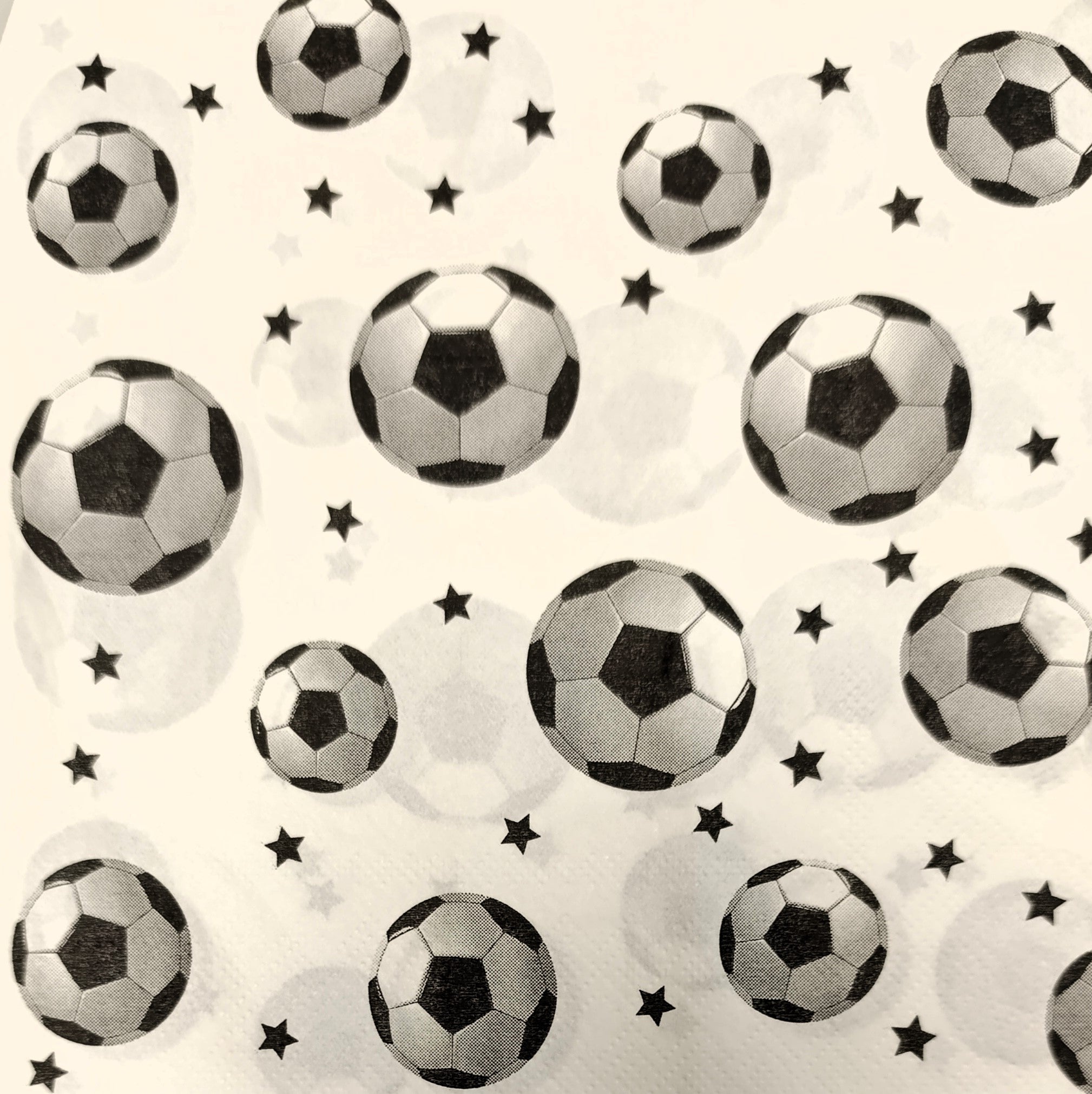 Serviette - Fußball - Bastelschachtel