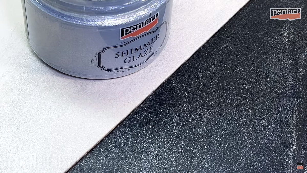 Pentart Shimmer glaze 150ml - silber