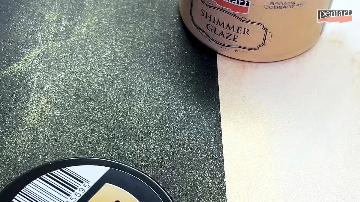 Pentart Shimmer glaze 150ml - pearl white - Bastelschachtel - Sonstiges - 43740
