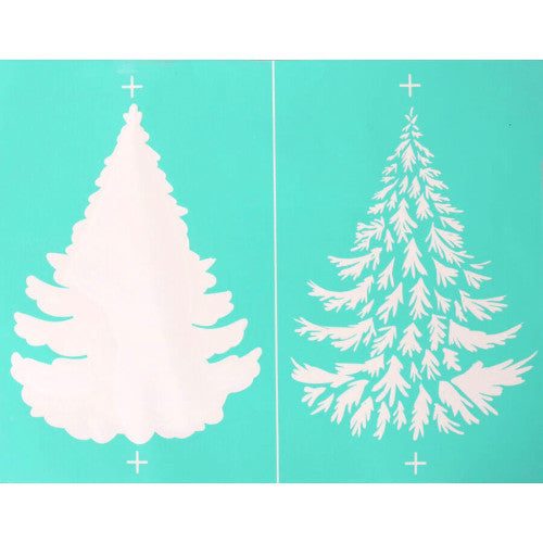 Siebdruckschablone 21,5x27,5 cm - Tannenbaum - Bastelschachtel