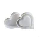 Silikonform - 2 Herzen - Bastelschachtel