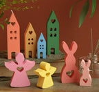 Silikonform - Haus Set - Bastelschachtel