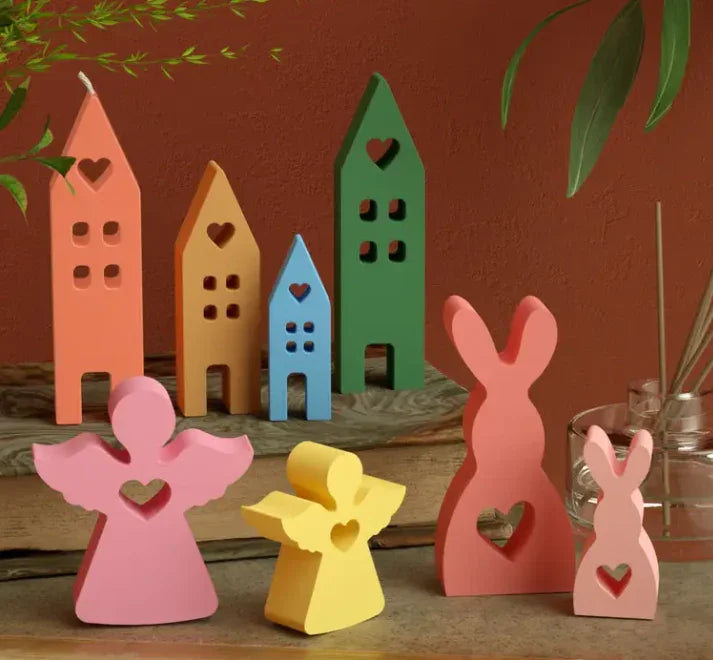 Silikonform - Haus Set - Bastelschachtel