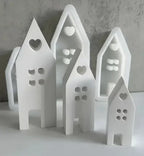 Silikonform - Haus Set - Bastelschachtel