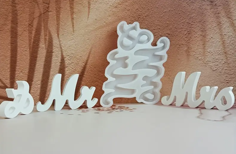 Silikonform - Mr. & Mrs. - Bastelschachtel