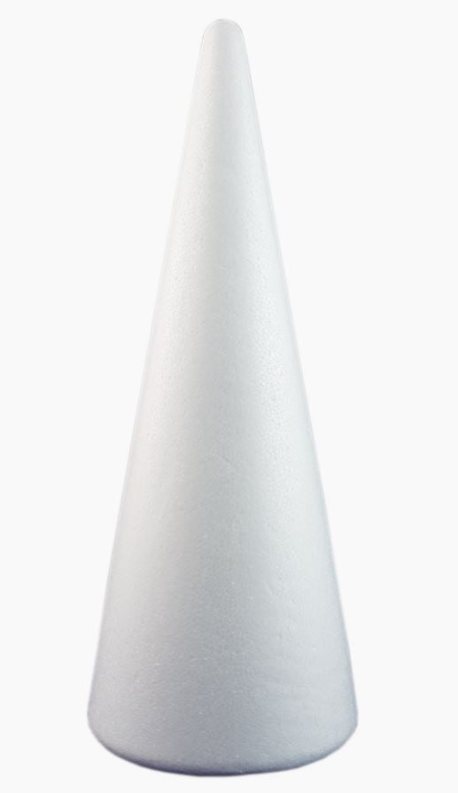 Styropor Kegel 2 Stk. - 7x12,5 cm - Bastelschachtel