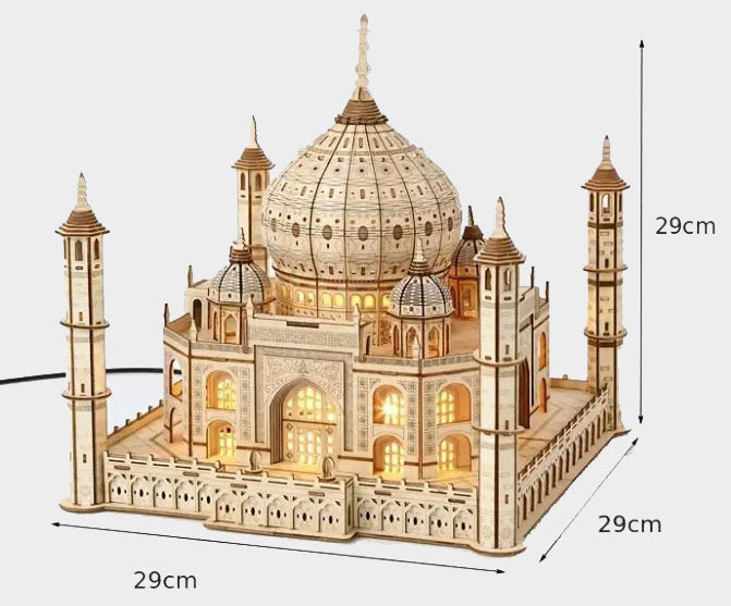 Taj Mahal 3D Holzpuzzle - Bastelschachtel