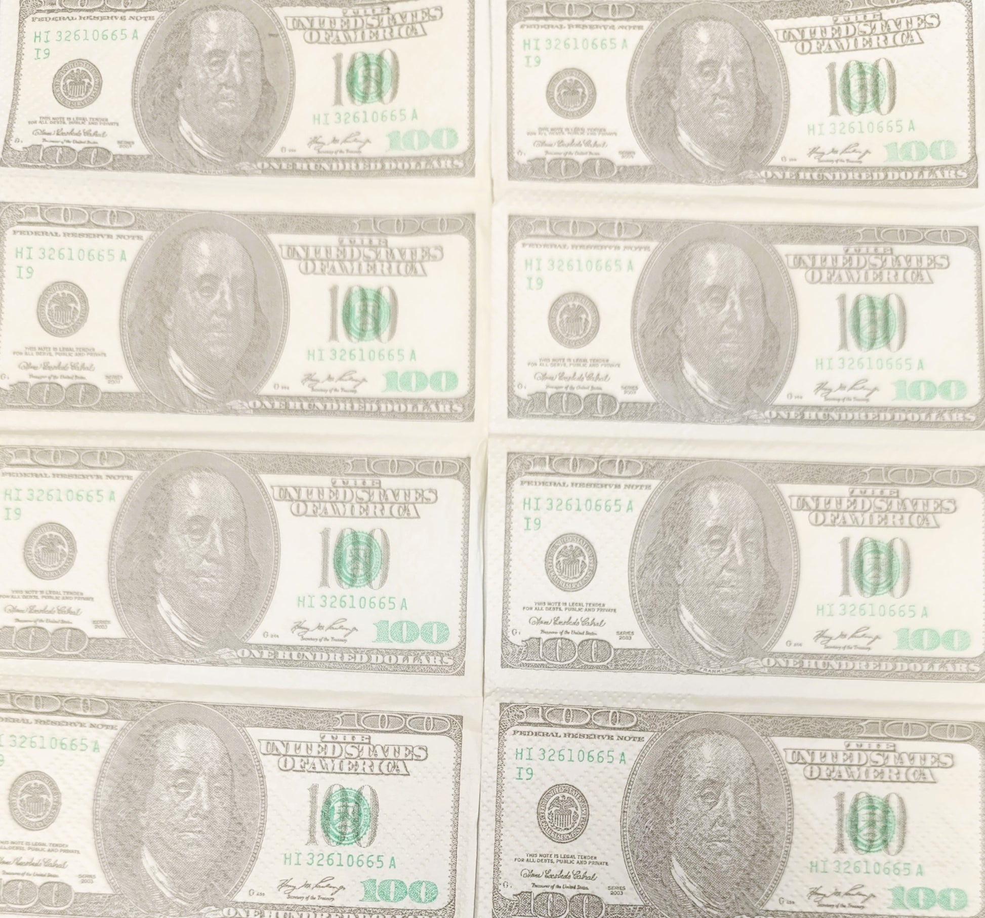 Taschentücher - Money 100 - Bastelschachtel
