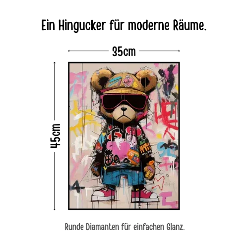 Teddy DIY Diamantmalerei - Bastelschachtel