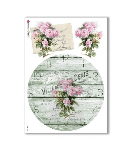 TIME-0009. Watches Rice paper  for the decoupage.