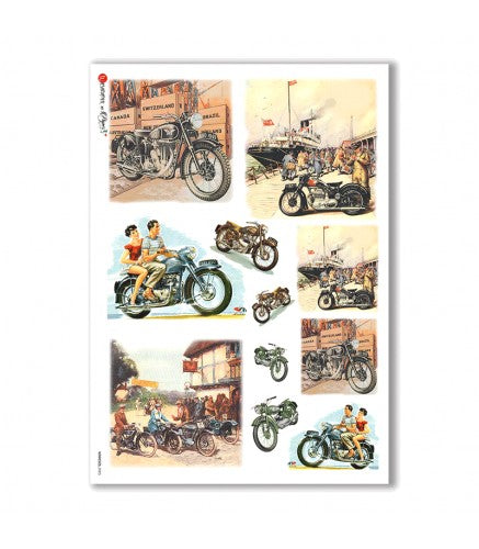 Reispapier A3 - Motorcycles