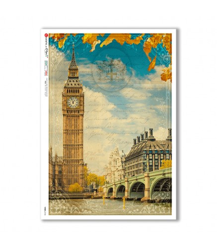 VIEWS-0154. Landscape Rice paper  for the decoupage.