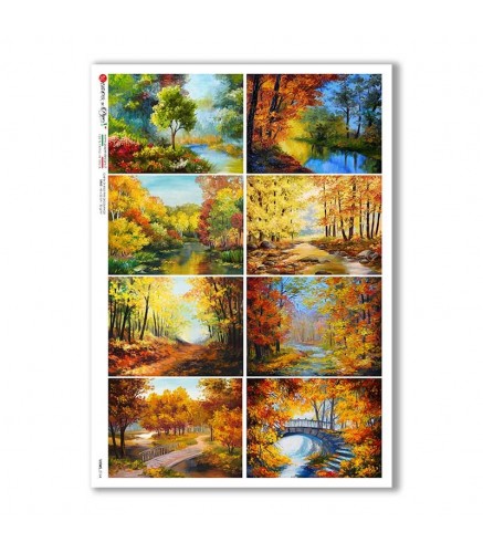 VIEWS-0164. Landscape Rice paper  for the decoupage.