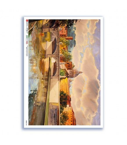 Reispapier A3 - Ponte vecchio