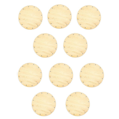 Korbboden Set rund, Ø 11cm für Peddigrohr 3mm - 10St. - Bastelschachtel - Korbboden Set rund, Ø 11cm für Peddigrohr 3mm - 10St.