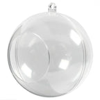 Acryl-Kugel mit Öffnung, 8cm, 5 Stück pro Packung - Bastelschachtel