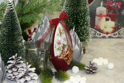 Acryl-Kugel mit Trennwand, 12cm - Bastelschachtel