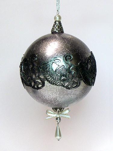 Acryl-Kugel mit Trennwand, 14cm - Bastelschachtel