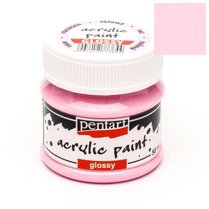 Pentart Acrylfarbe glänzend 50ml - rosa - Bastelschachtel - Pentart Acrylfarbe glänzend 50ml - rosa