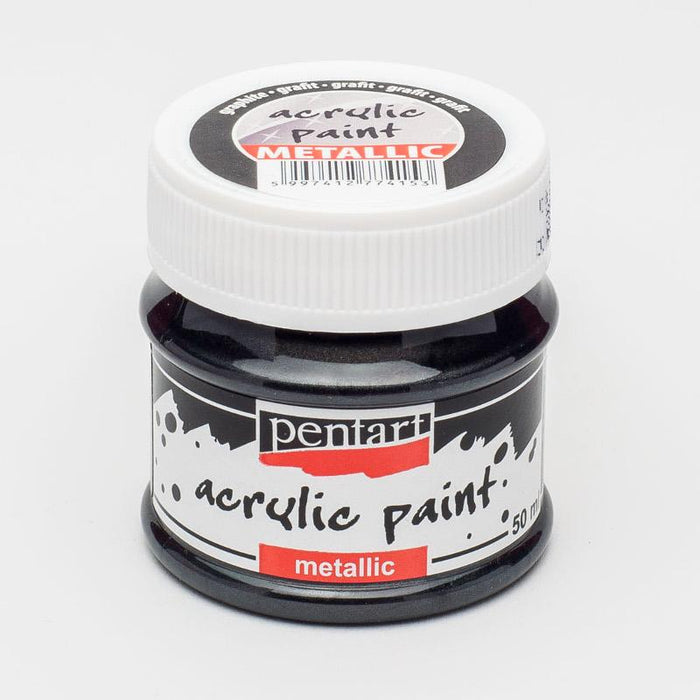 Pentart Acrylfarbe Metallic 50ml - graphit