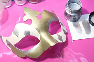 Pentart Acrylfarbe Metallic Delicate 50ml - dunkelgold - Bastelschachtel - Pentart Acrylfarbe Metallic Delicate 50ml - dunkelgold