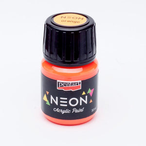 Acrylfarbe neon 30ml - orange - Bastelschachtel - Acrylfarbe neon 30ml - orange Pentart Farbe