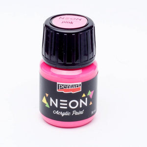 Acrylfarbe neon 30ml - pink - Bastelschachtel - Acrylfarbe neon 30ml - pink Pentart Farbe