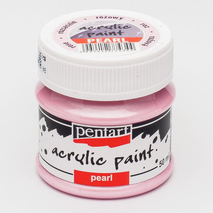 Pentart Acrylfarbe Perlmutt 50ml - rosa