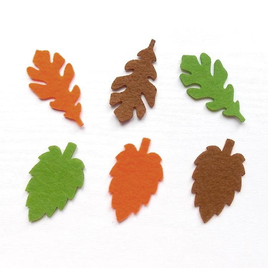 Bastelfilz Figuren - Herbstblätter gemischt - Bastelschachtel - Bastelfilz Figuren - Herbstblätter gemischt