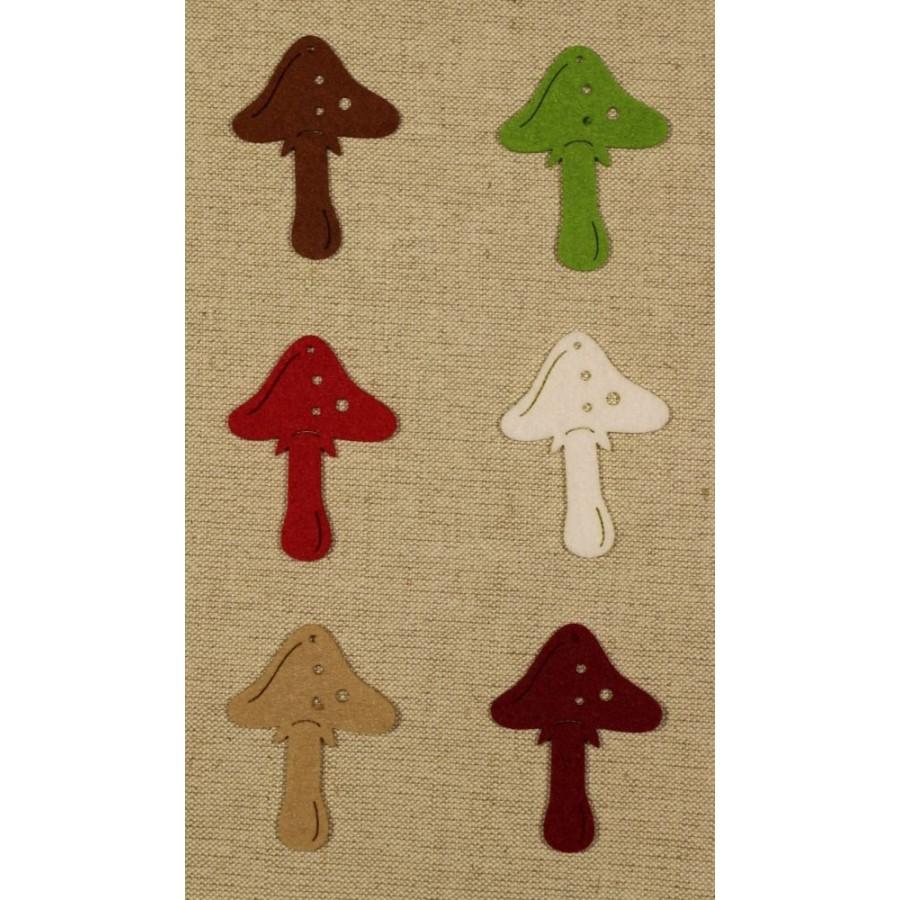 Bastelfilz Figuren - Pilz sortiert - Bastelschachtel - Bastelfilz Figuren - Pilz sortiert