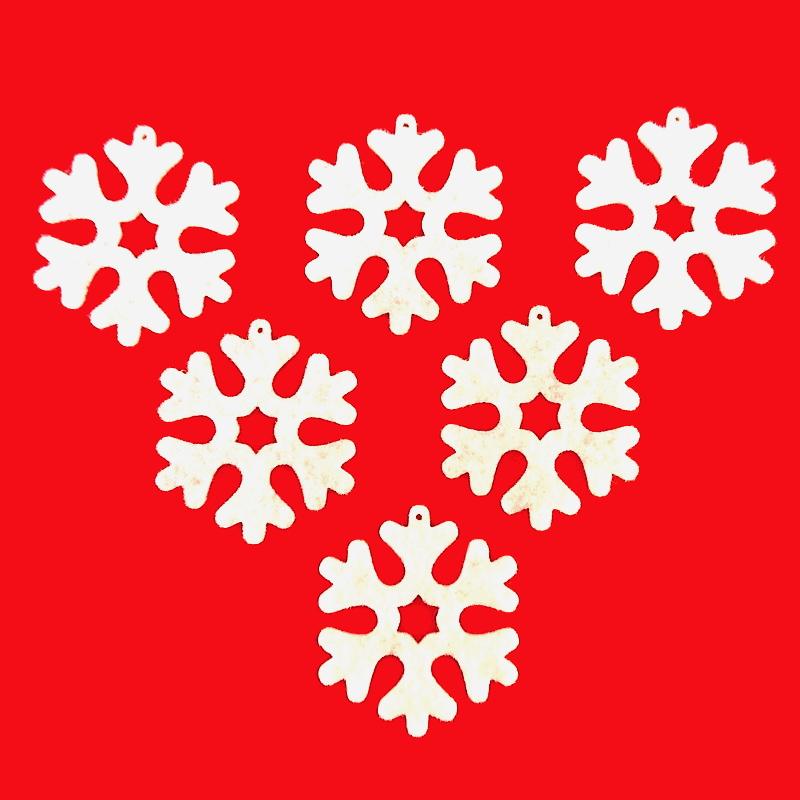 Bastelfilz Figuren - Schneeflocke 3. - Bastelschachtel - Bastelfilz Figuren - Schneeflocke 3.