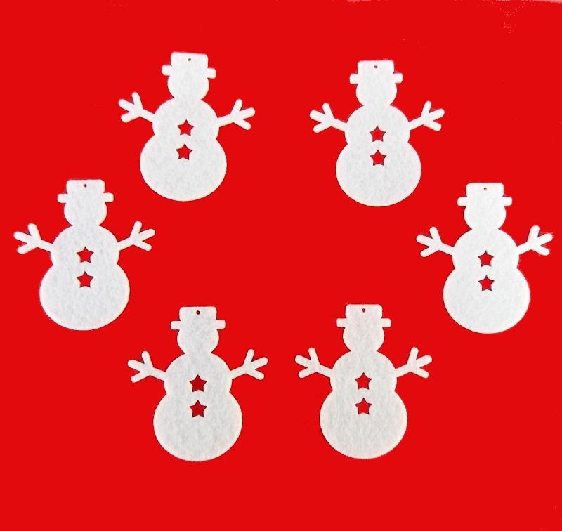 Bastelfilz Figuren - Schneemann - Bastelschachtel
