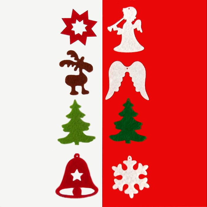 Bastelfilz Figuren - Weihnachten gemischt mit Elch