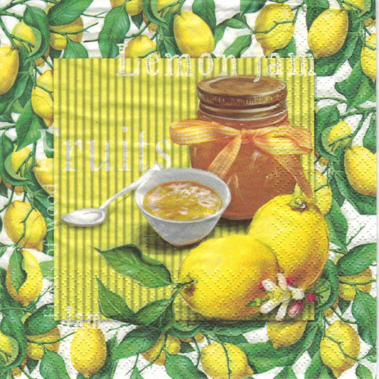 Serviette - Lemon jam - Bastelschachtel - Serviette - Lemon jam