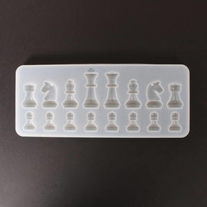 Silikonform für Resin - Schachfiguren - Bastelschachtel - Silikonform für Resin - Schachfiguren