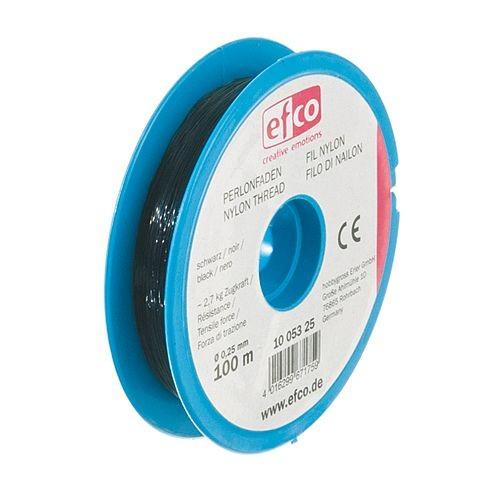 Perlonfaden schwarz 0,25mm/100m - Bastelschachtel - Perlonfaden schwarz 0,25mm/100m