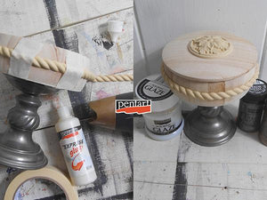 Holz Streifen - Gedrehter Seil klein 1,1x100cm - Bastelschachtel - Holz Streifen - Gedrehter Seil klein 1,1x100cm