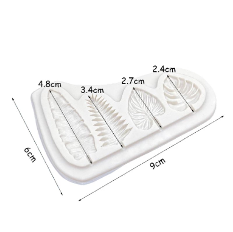 Silikonform - Four leaves - Bastelschachtel - Silikonform - Four leaves