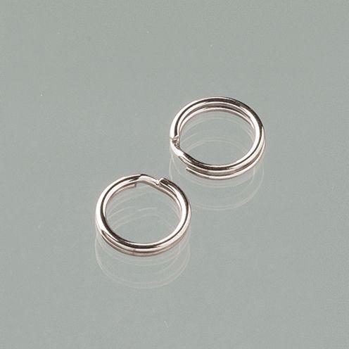 Spaltring - silber, 5mm/10 Stück - Bastelschachtel - Spaltring - silber, 5mm/10 Stück