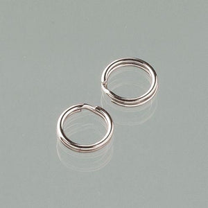 Spaltring - silber, 5mm/10 Stück - Bastelschachtel - Spaltring - silber, 5mm/10 Stück